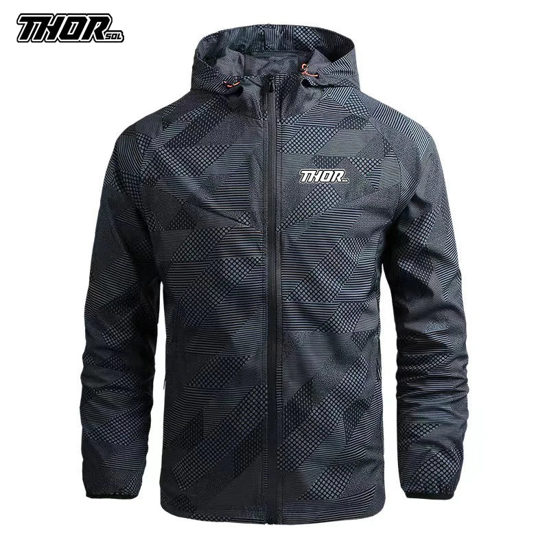 Jaqueta Corta Vento Masculina THORSOL para Ciclismo