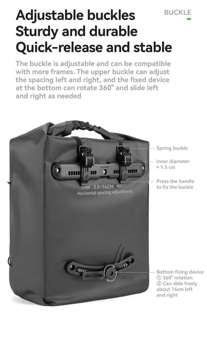 Alforge Lateral ROCKBROS 23L para Bicicleta