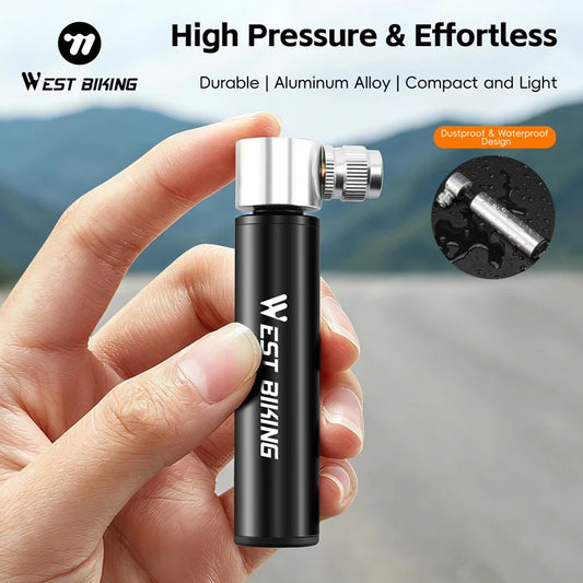 Mini Bomba de Ar Portátil WEST BIKING 120 PSI