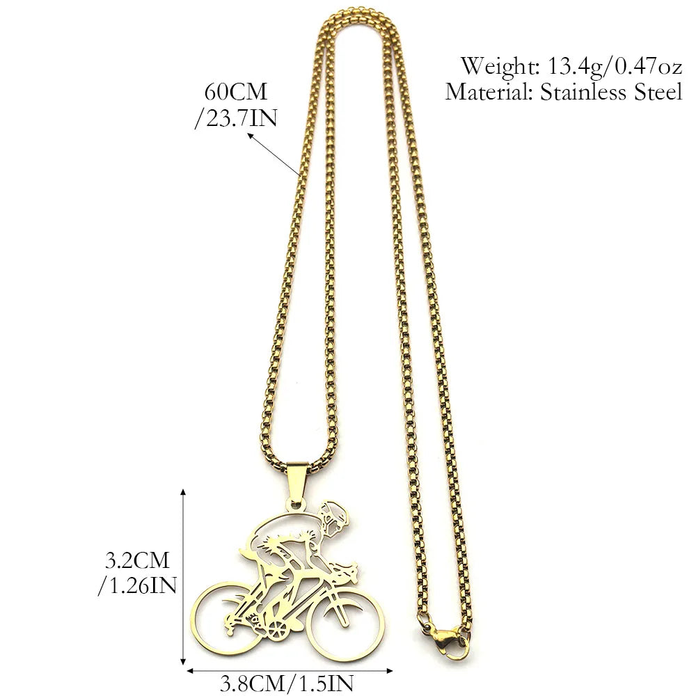 Colar Corrente Bike MTB Aço Inoxidável