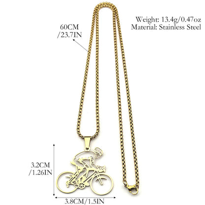 Colar Corrente Bike MTB Aço Inoxidável