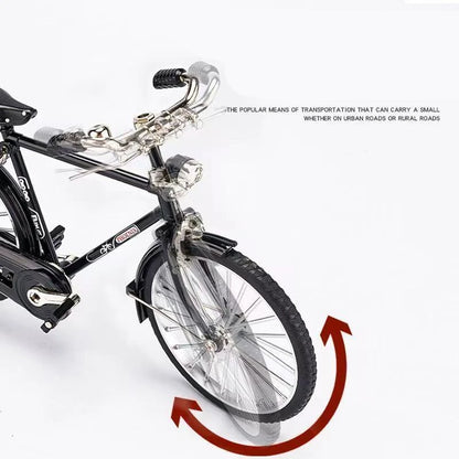 Miniatura de Bicicleta Retrô 28” DIY em Liga Metálica