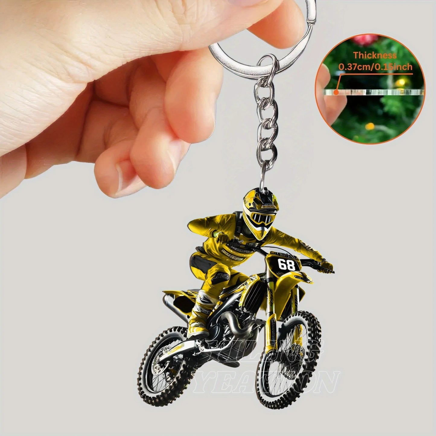 Chaveiro Ciclista em Acrílico