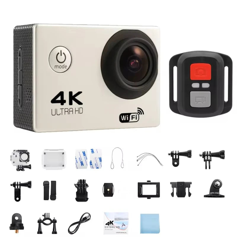 ction Cam 4K – WiFi, 30FPS, À Prova d’Água