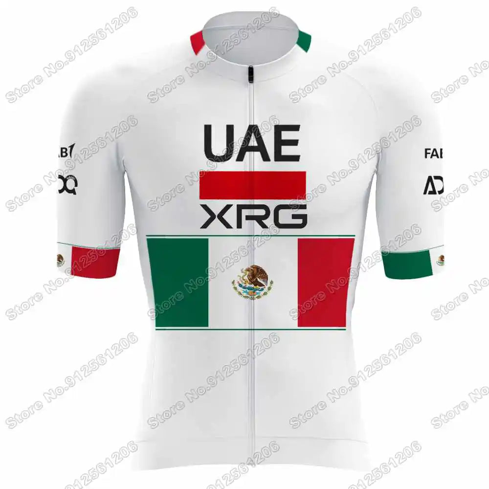 Conjunto de Ciclismo Masculino UAE Team Tadej Pogačar com Bretelle
