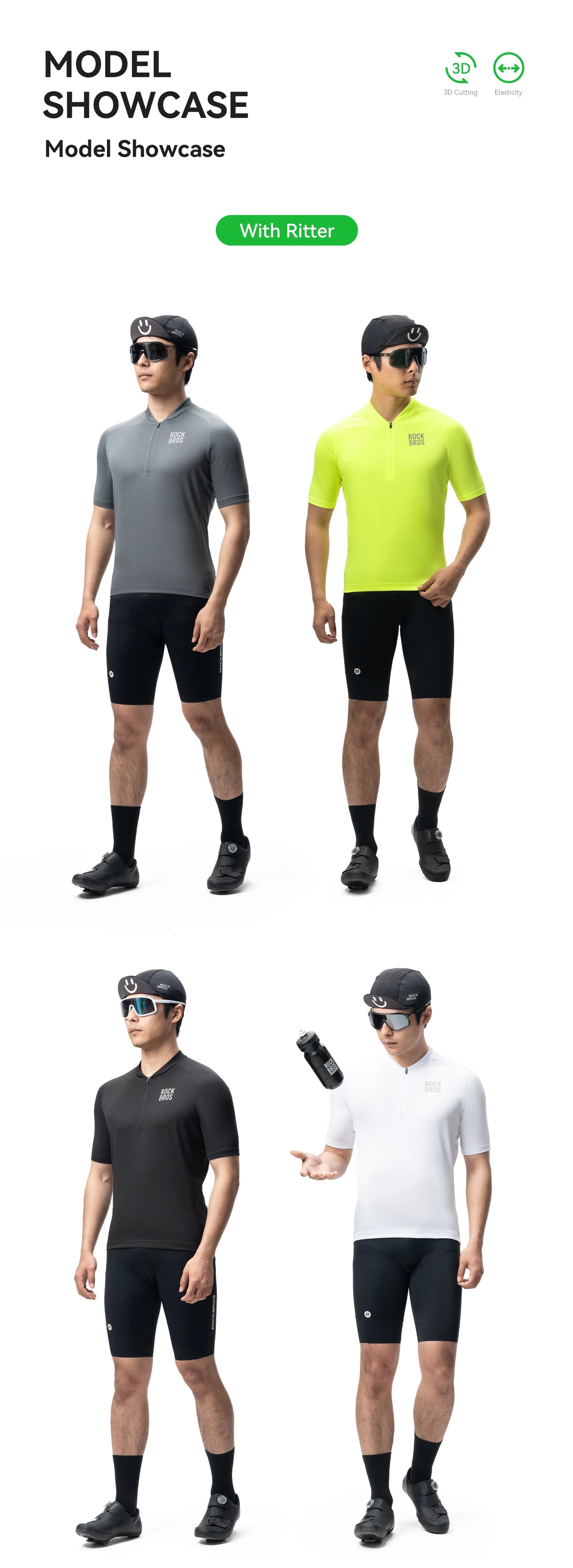 Camisa de Ciclismo Masculina ROCKBROS