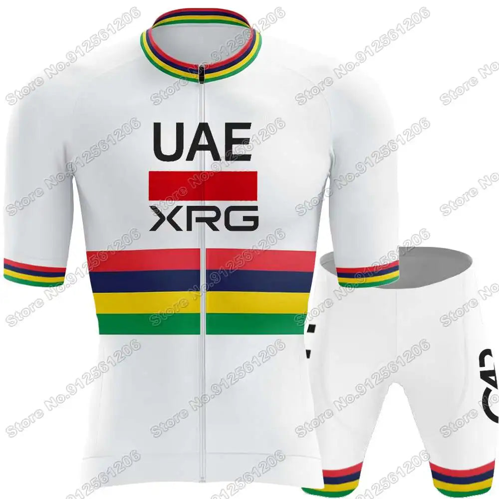 Conjunto de Ciclismo Masculino UAE Team Tadej Pogačar com Bretelle