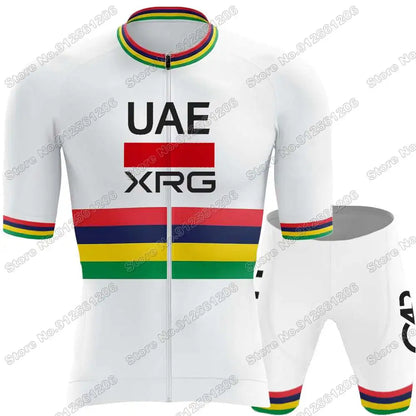 Conjunto de Ciclismo Masculino UAE Team Tadej Pogačar com Bretelle