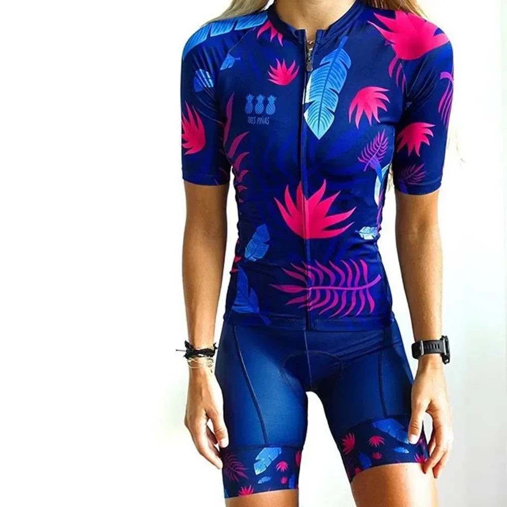 Conjunto de Ciclismo Feminino Tres Pinas