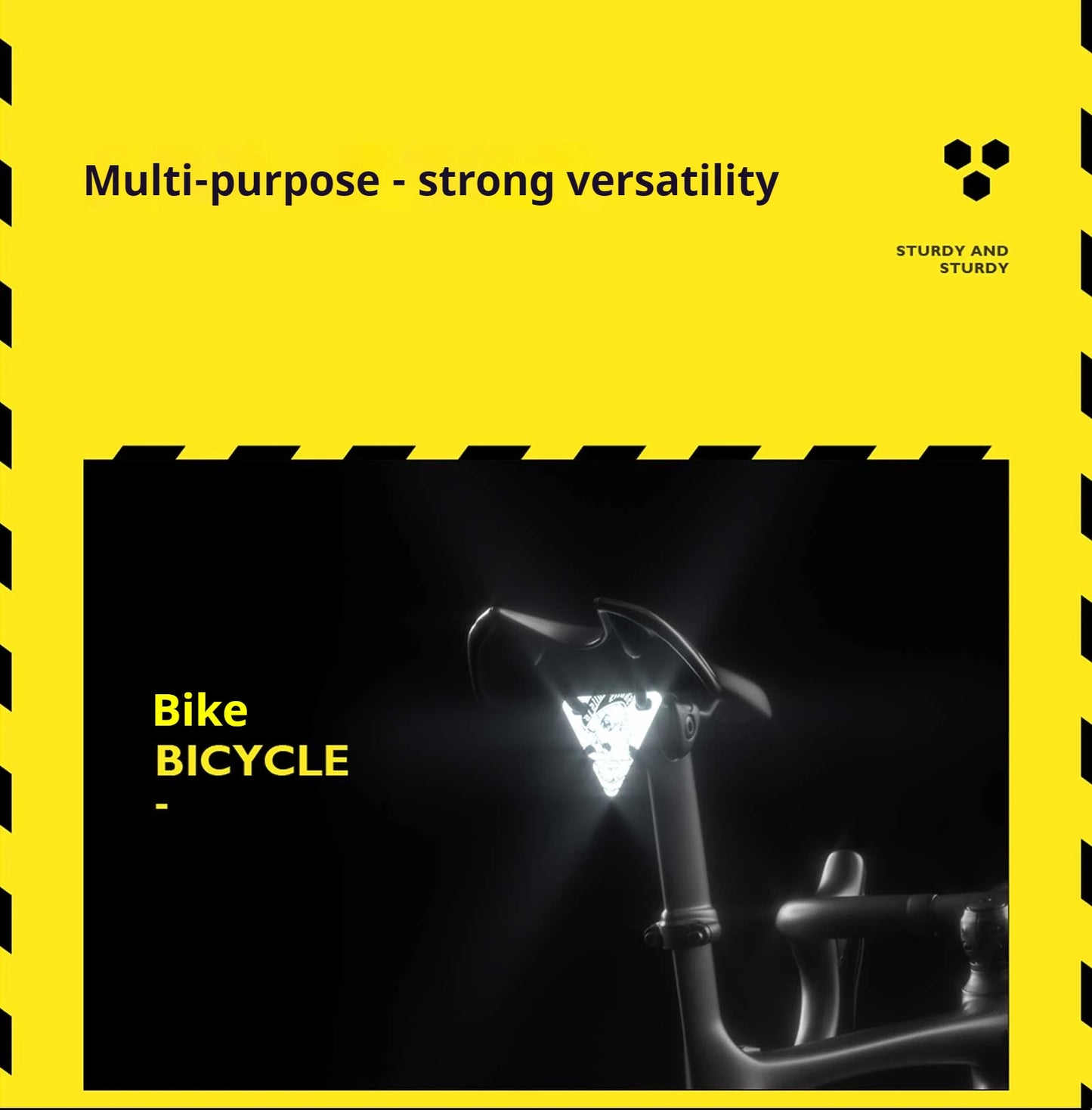 Refletor Triangular para Bicicleta
