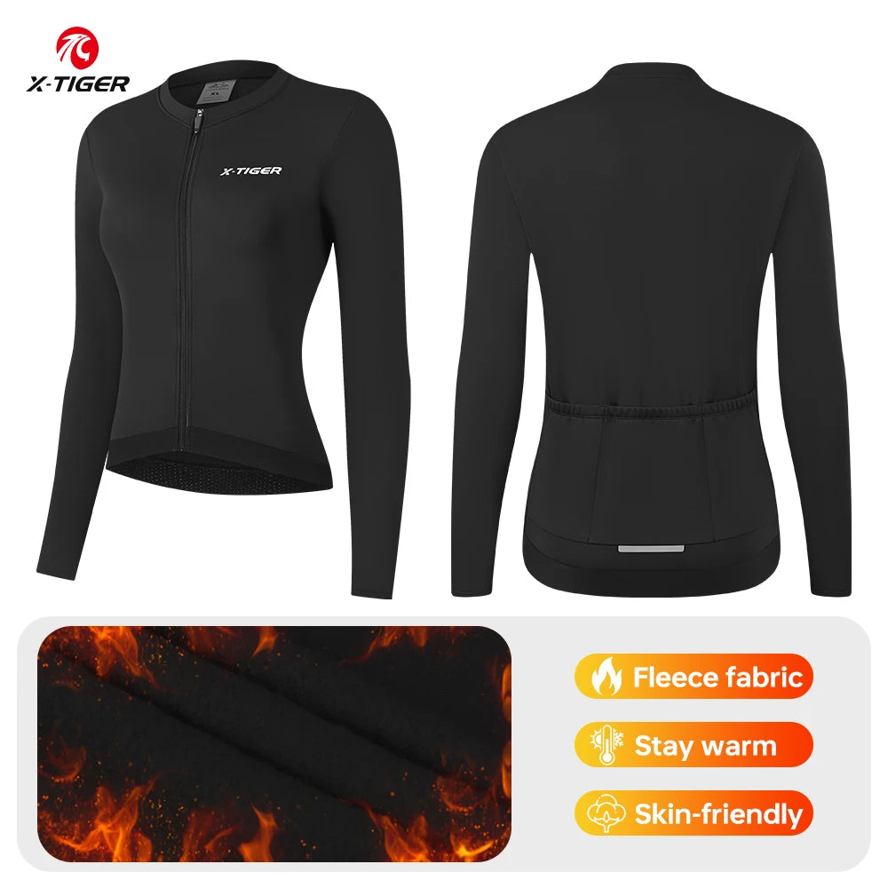 Jaqueta de Ciclismo Feminina X-TIGER Inverno