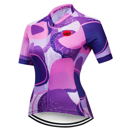 Jersey Ciclismo Feminina VENDULL Verão Manga Curta