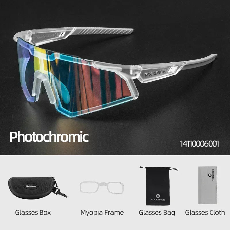 ROCKBROS Photochromic Polarized Cycling Glasses