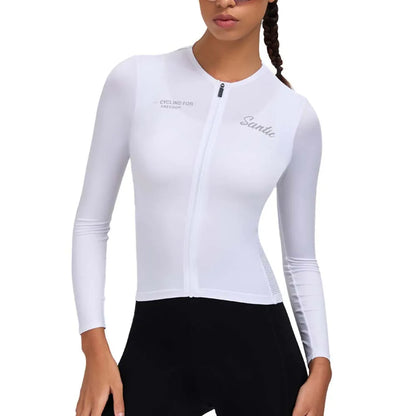 Jersey Ciclismo Feminina Santic Manga Longa