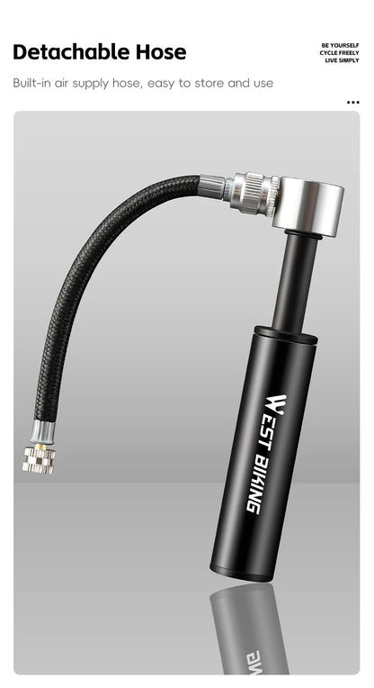 Mini Bomba de Ar Portátil WEST BIKING 120 PSI