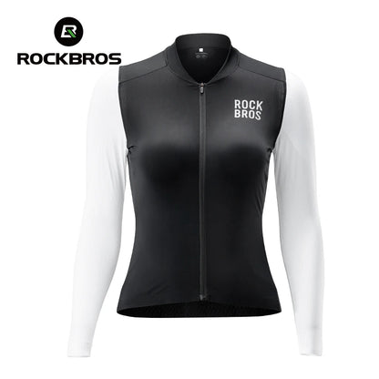 Camisa de Ciclismo Feminina ROCKBROS Manga Longa