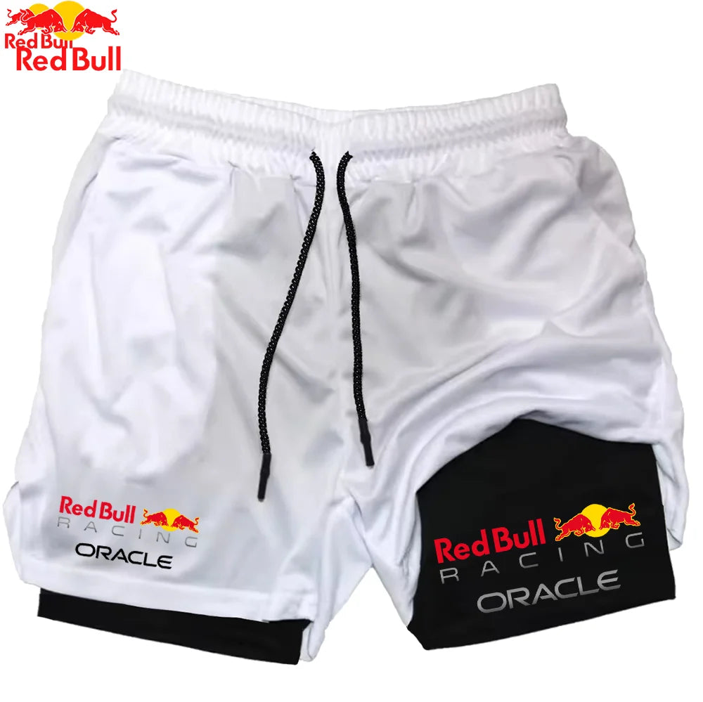 Men's Red Bull 2-in-1 Summer Sports Shorts