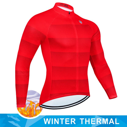 Jersey de Ciclismo Masculina Térmica de Inverno
