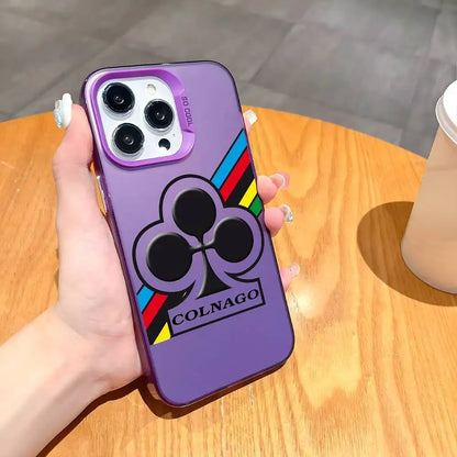 Capa para iPhone C-Colnago Luxo Efeito Metálico