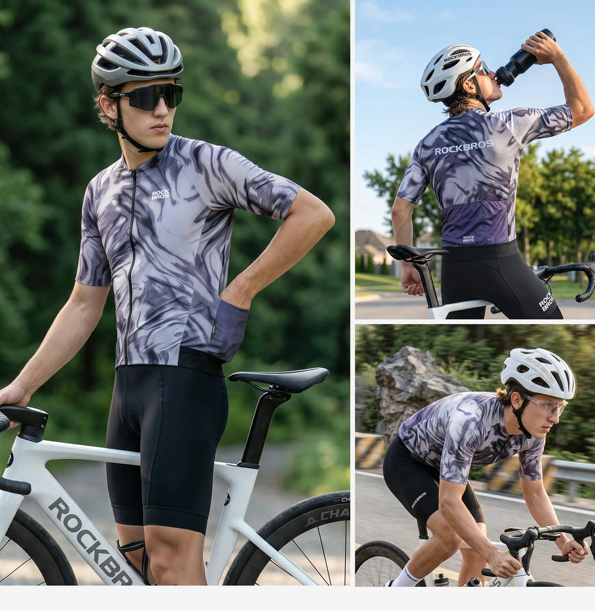 Camisa de Ciclismo Masculina ROCKBROS