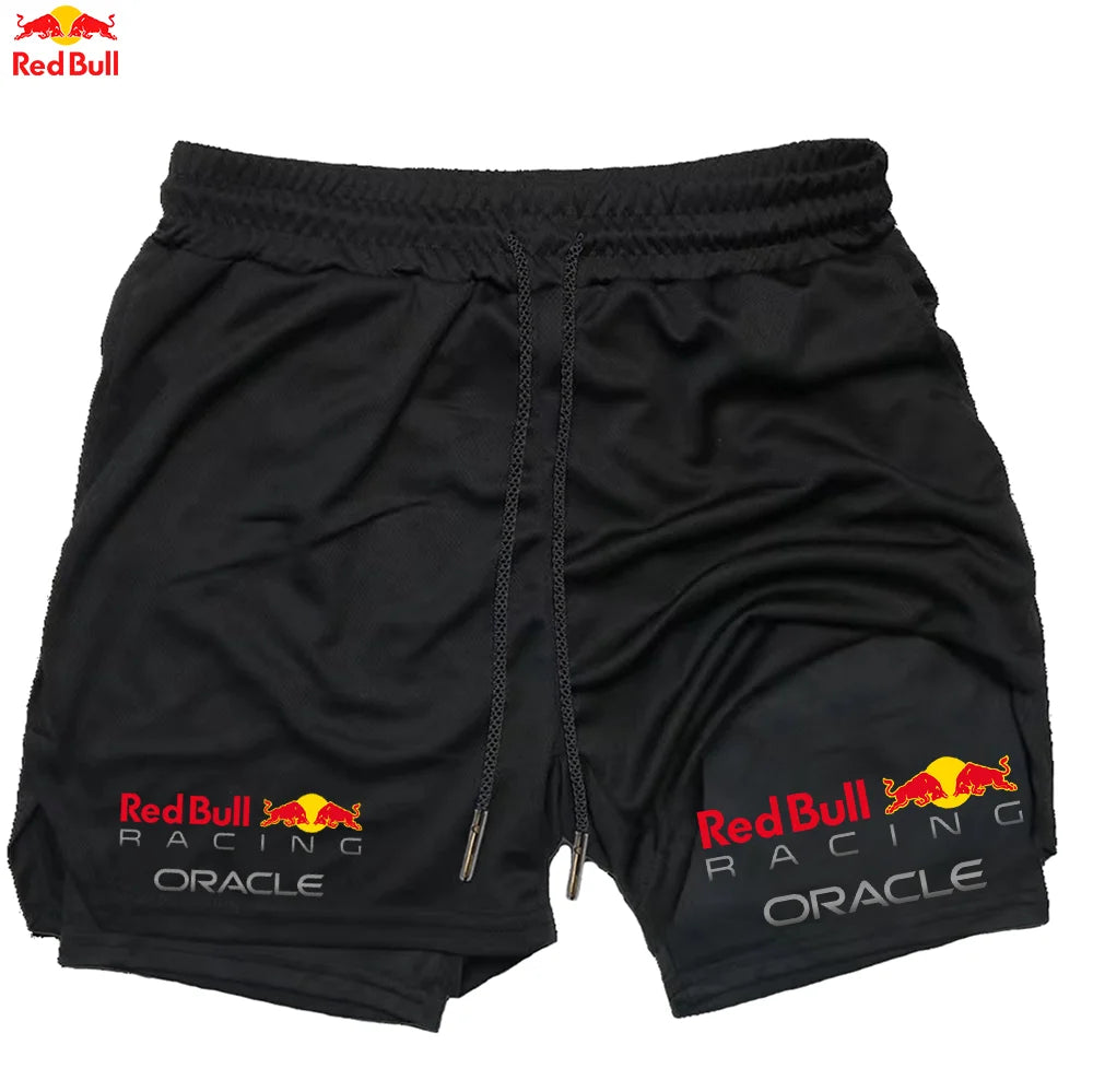 Men's Red Bull 2-in-1 Summer Sports Shorts