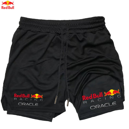 Men's Red Bull 2-in-1 Summer Sports Shorts