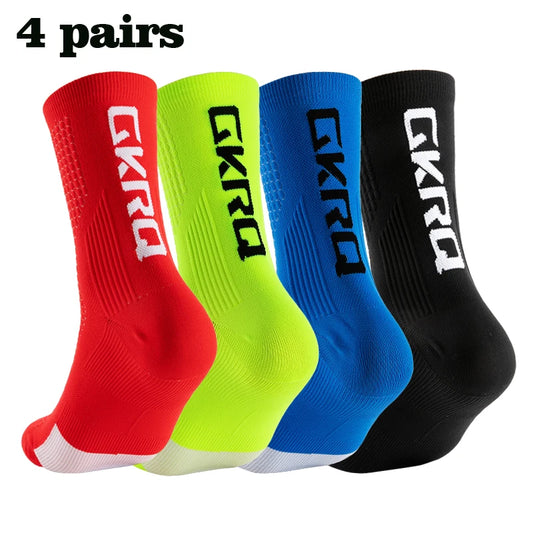 Kit 4 Pares Meias de Ciclismo Compressivas