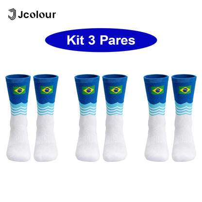Kit com 3 Pares de Meias Esportivas