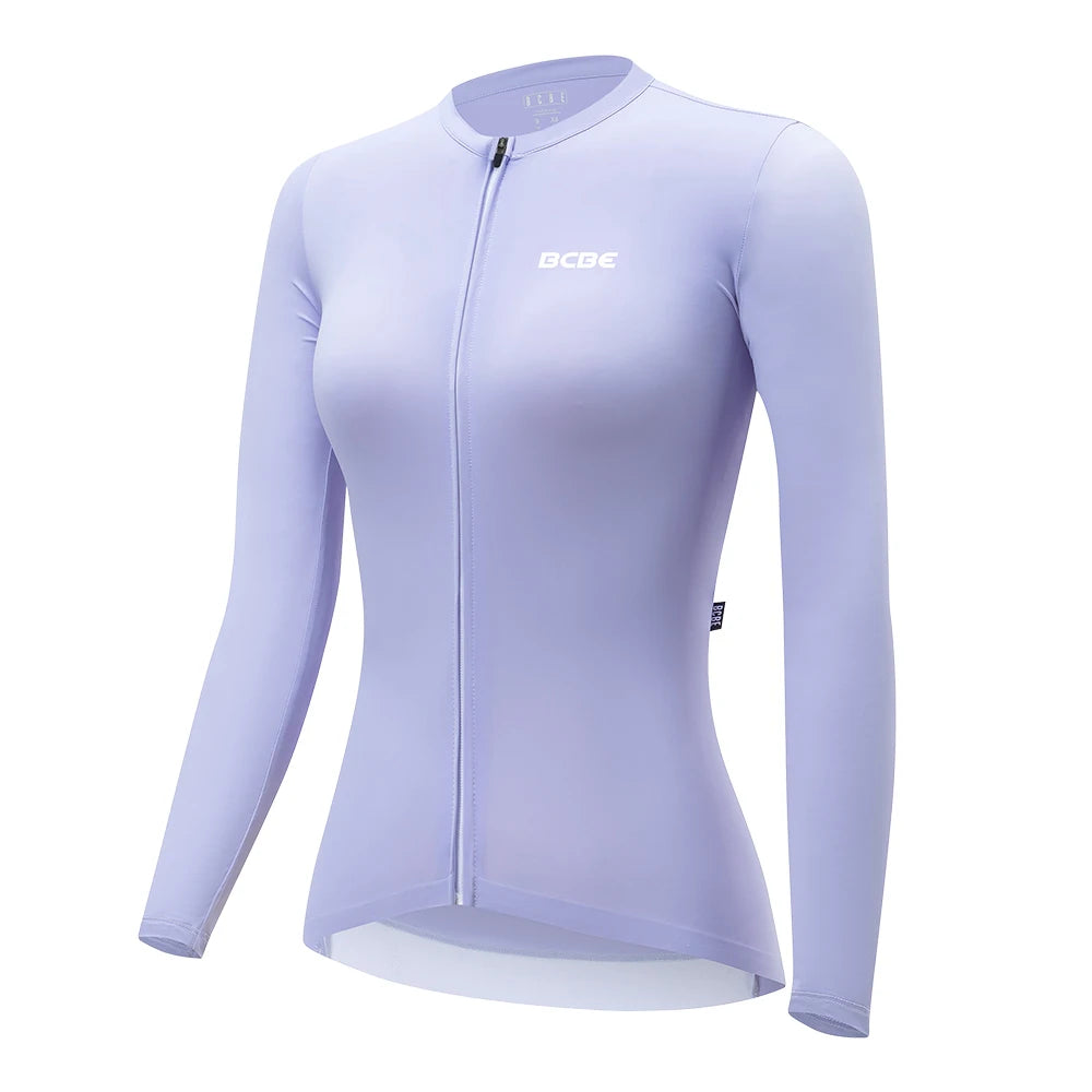 Jersey Ciclismo Feminina BCBE-ING Manga Longa