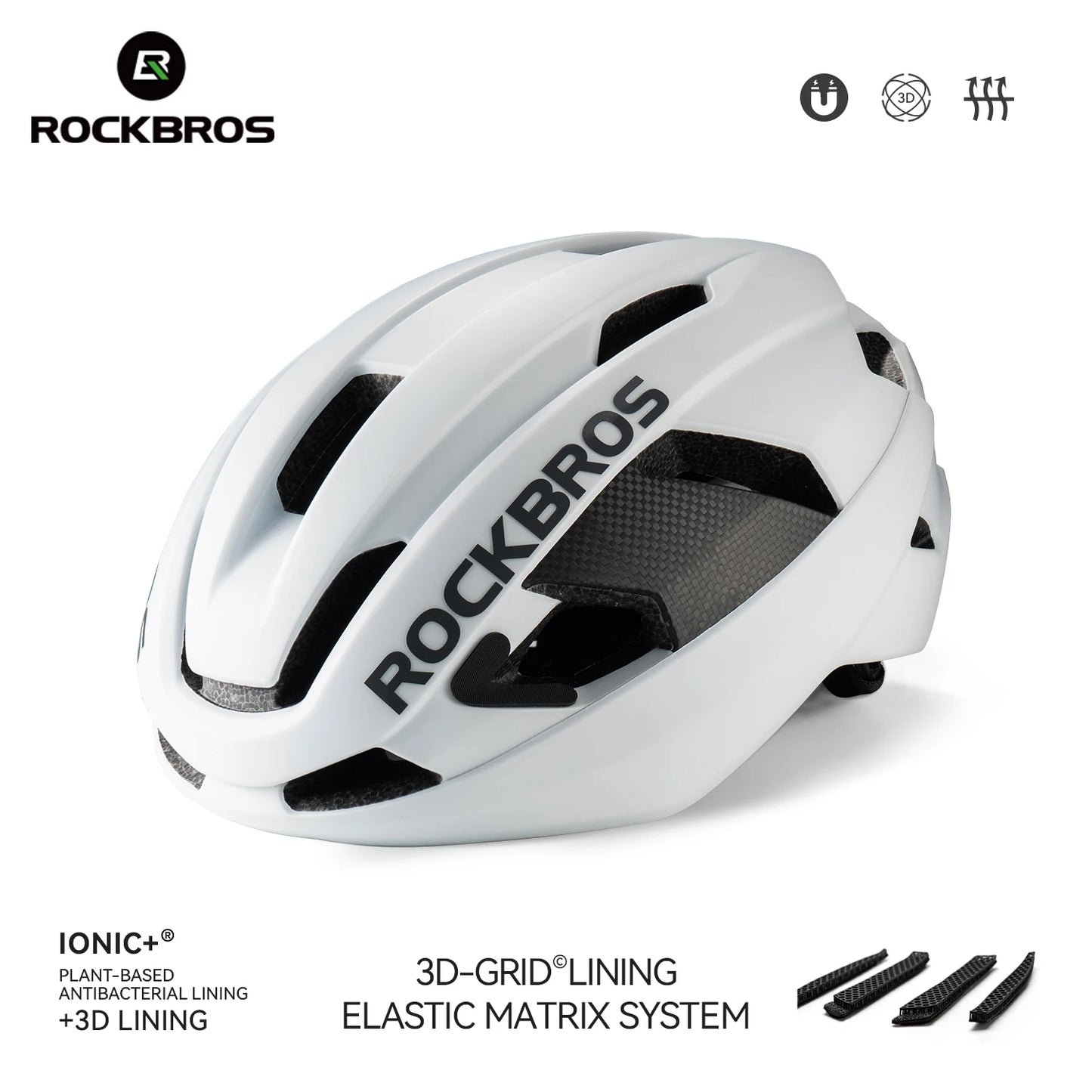 Capacete de Ciclismo ROCKBROS em Fibra de Carbono
