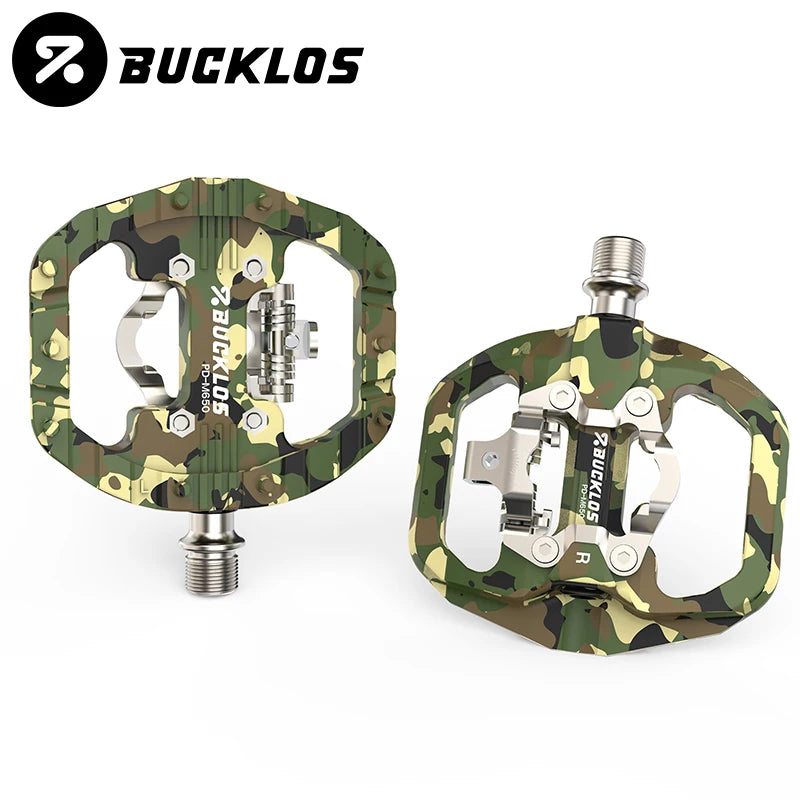 BUCKLOS Dual Function SPD Bicycle Pedal + Platform