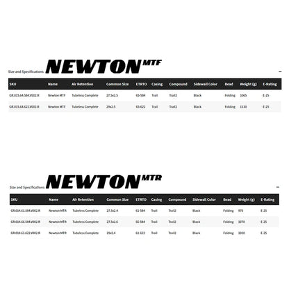 Pneu MTB Goodyear Newton MTR e MTF 29 Tubeless Ready