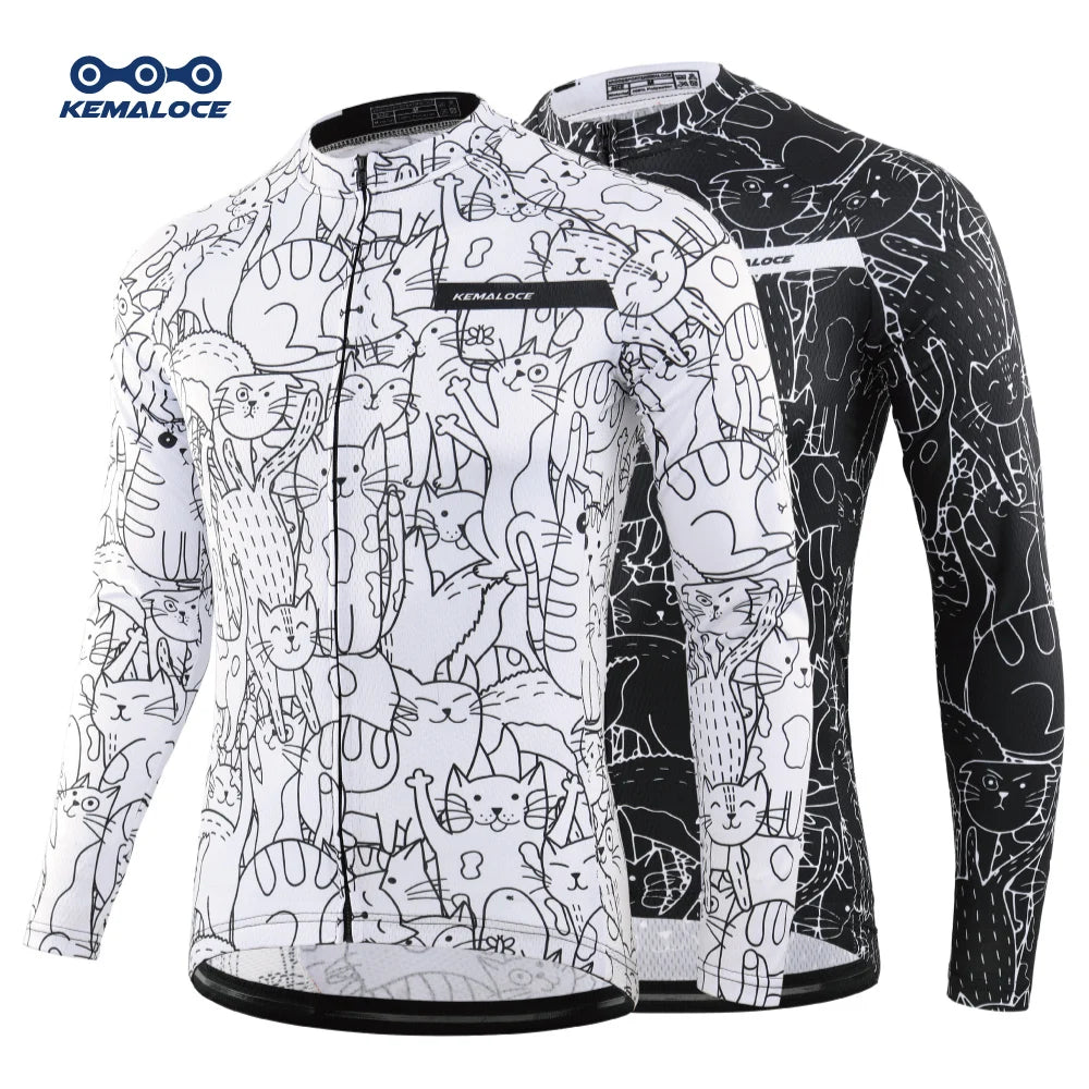 Camisa de Ciclismo KEMALOCE Manga Longa