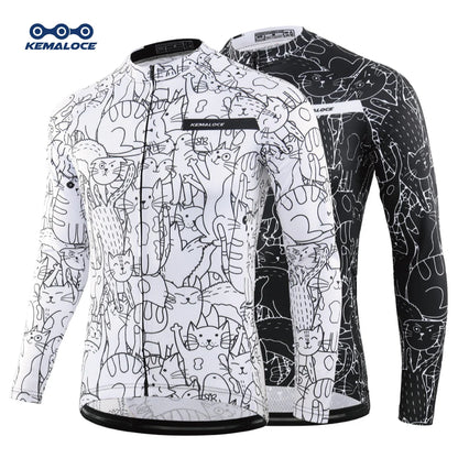 Camisa de Ciclismo KEMALOCE Manga Longa