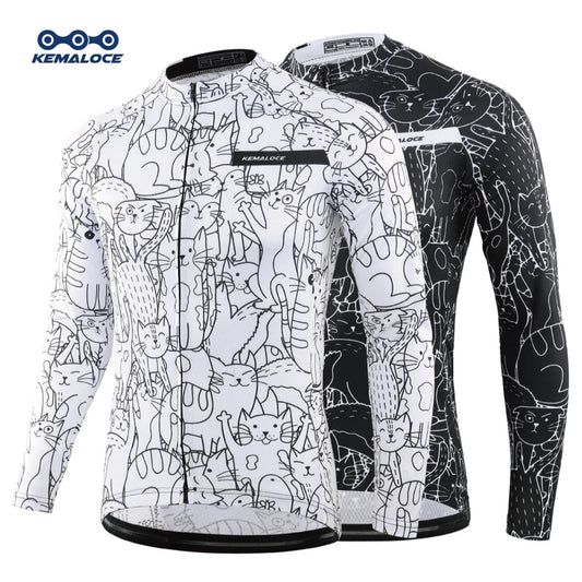 Camisa de Ciclismo KEMALOCE Manga Longa
