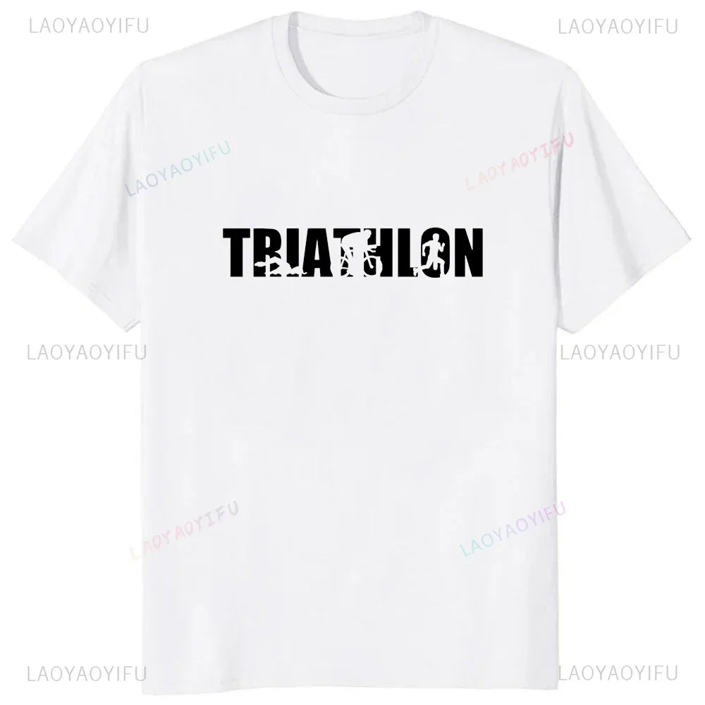 Camiseta Masculina Swim Bike Run Triathlon