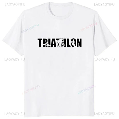 Camiseta Masculina Swim Bike Run Triathlon
