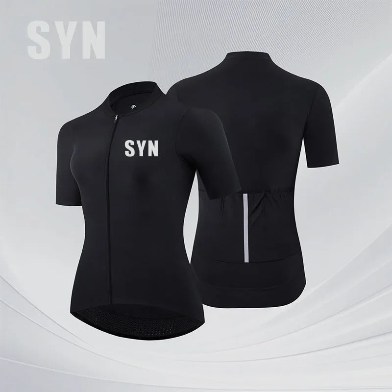 Camisa de Ciclismo Feminina SYN Verão Professional Edition