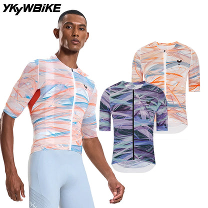 Camisa de Ciclismo Masculina YKYW Verão
