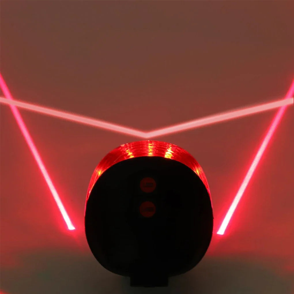 Luz Traseira de Bicicleta LED com Laser