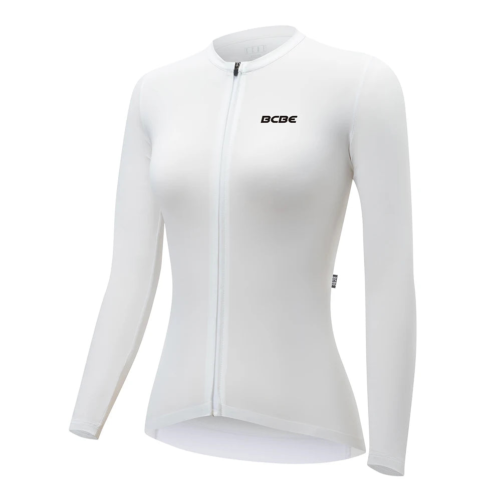 Jersey Ciclismo Feminina BCBE-ING Manga Longa