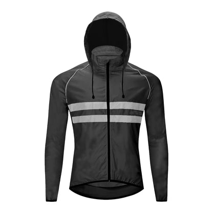 Jaqueta de Ciclismo Refletiva Corta Vento Impermeável