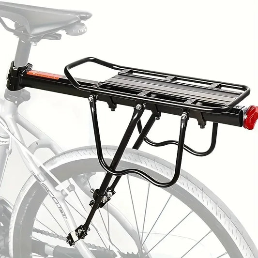 Bagageiro de Bicicleta Alumínio Ajustável 26-29” com Refletor