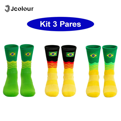 Kit com 3 Pares de Meias Esportivas