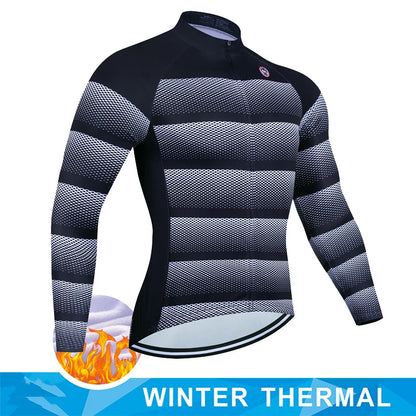 Jersey de Ciclismo Masculina Térmica de Inverno