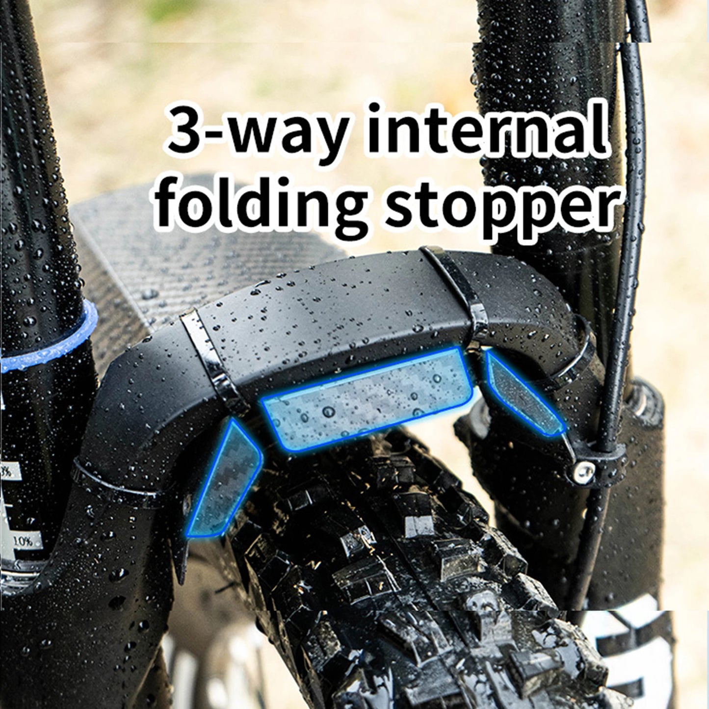 Paralama de Bicicleta Padrão Carbono (2 Peças)