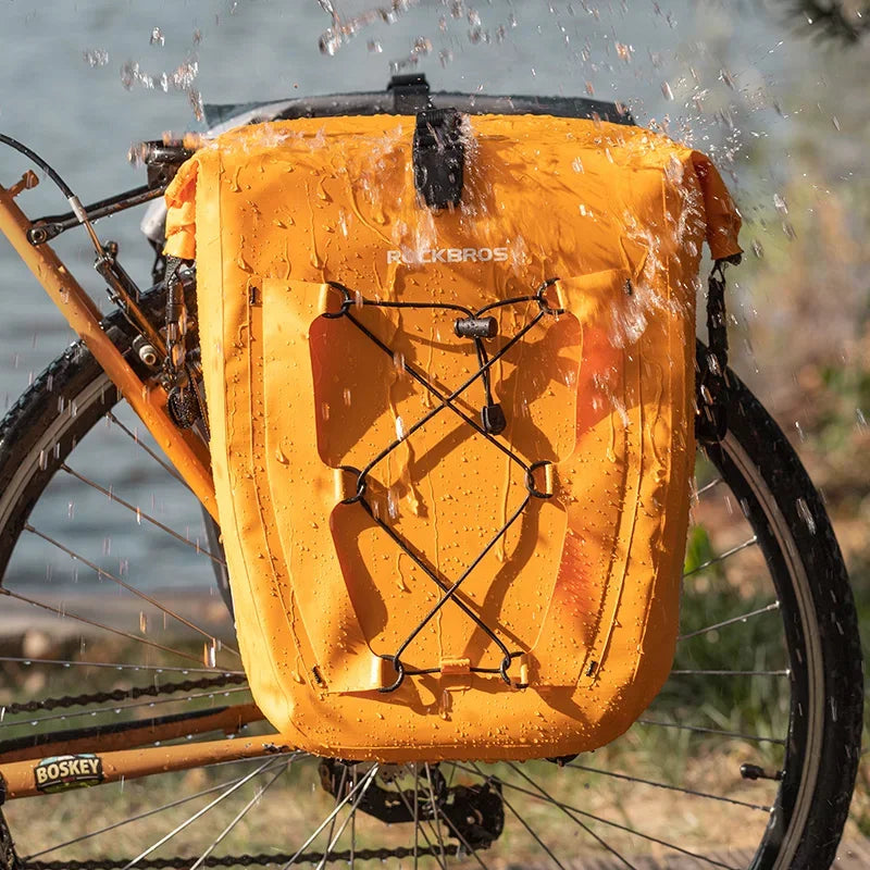 Bolsa Traseira para Bagageiro de Bicicleta 25L Impermeável ROCKBROS