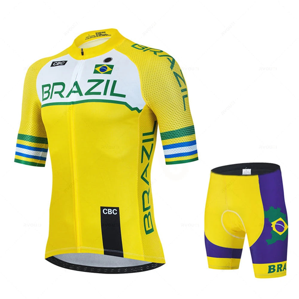 Brazil Team Cycling Set