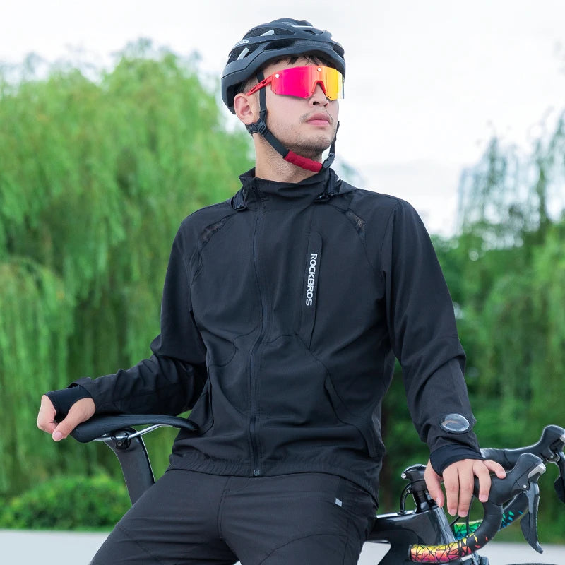 Jaqueta de Ciclismo Masculina ROCKBROS com Capuz