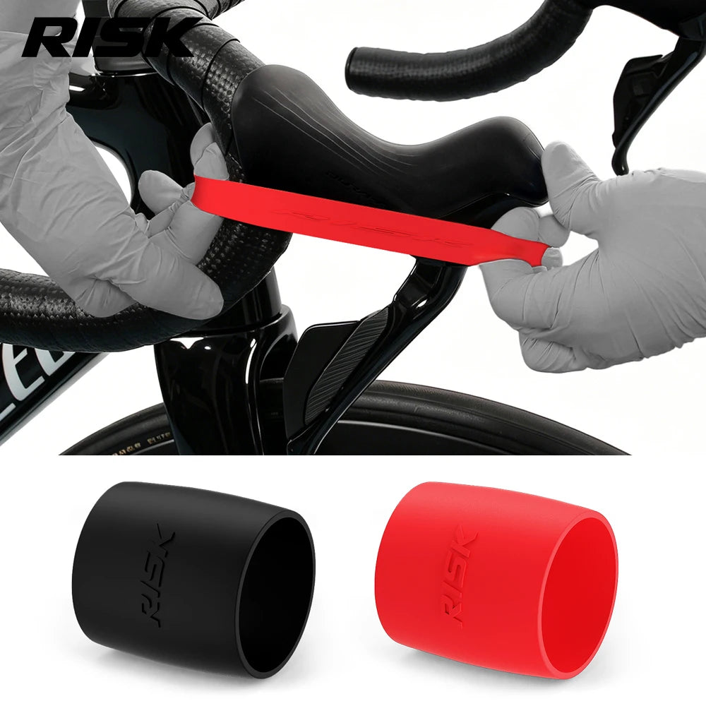 Par de Anéis de Silicone para Guidão de Bicicleta
